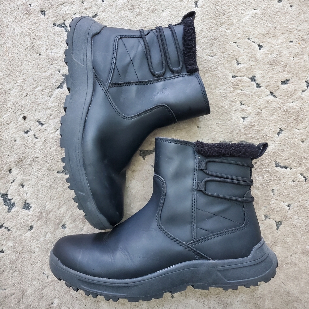 Eddie Bauer Black Winter Boots Size 8